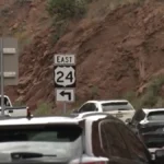 A Colorado highway stretch west of Colorado Springs where a motorcycle crash was reported